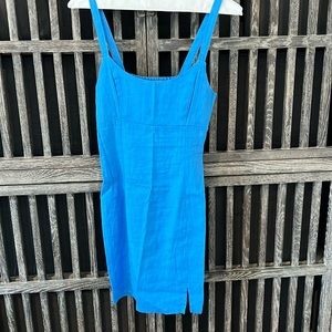 Monrow linen mini dress